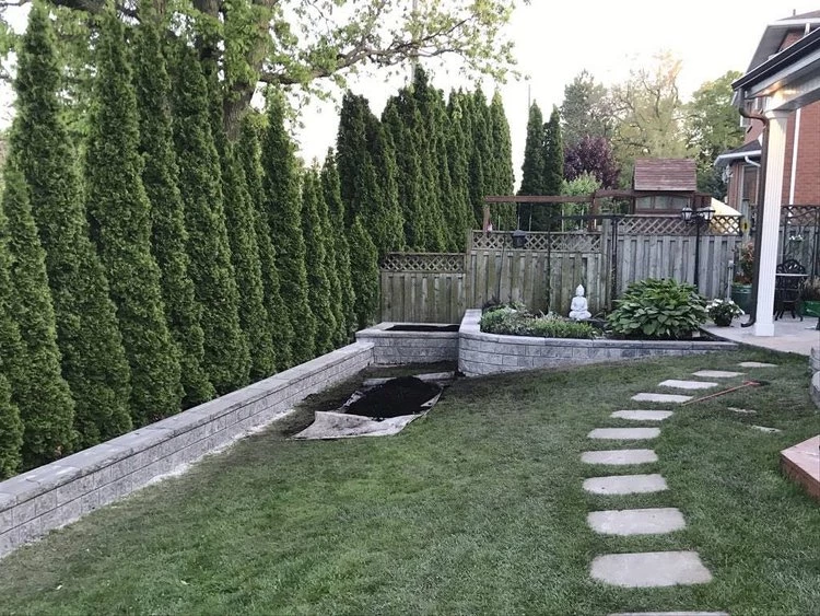 Retaining wall steps